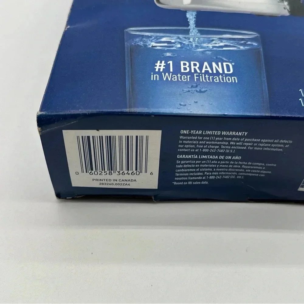 Brita Chrome Tap Water Faucet Filtration System & 2 Filters‎ & Change Reminder